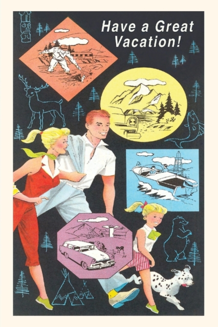 Vintage Journal Family Vacation Travel Poster, Paperback / softback Book