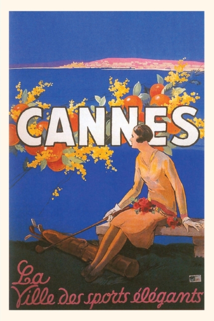 Vintage Journal Cannes Travel Poster, Paperback / softback Book