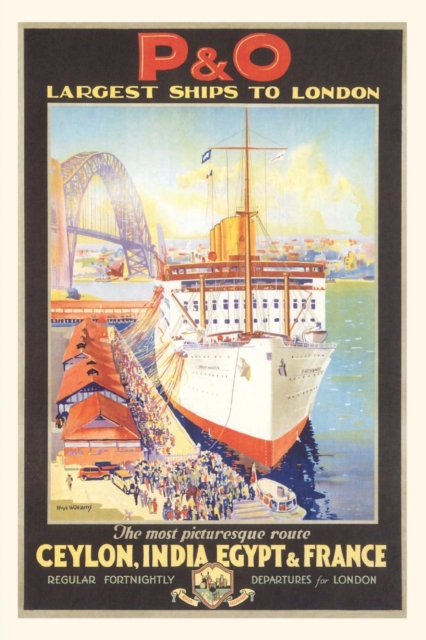 Vintage Journal Ocean Liner Travel Poster, Paperback / softback Book