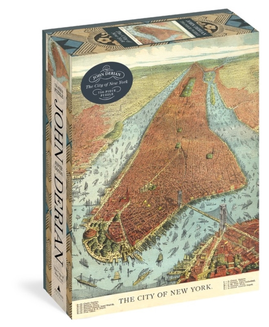 John Derian Paper Goods: The City of New York 750-Piece Puzzle, Multiple-component retail product Book