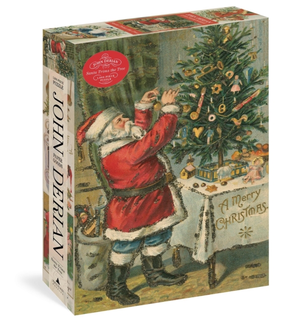 John Derian Paper Goods: Santa Trims the Tree 1,000-Piece Puzzle, Multiple-component retail product Book