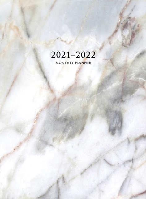 2021-2022 Monthly Planner : Large Two Year Planner with Marble Cover (Volume 3 Hardcover), Hardback Book