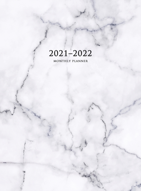 2021-2022 Monthly Planner : Large Two Year Planner with Marble Cover (Volume 5 Hardcover), Hardback Book