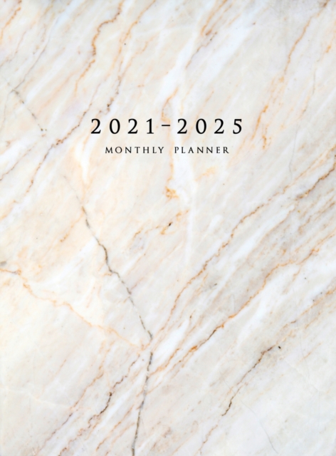 2021-2025 Monthly Planner Hardcover : Large Five Year Planner with Marble Cover (Volume 2), Hardback Book
