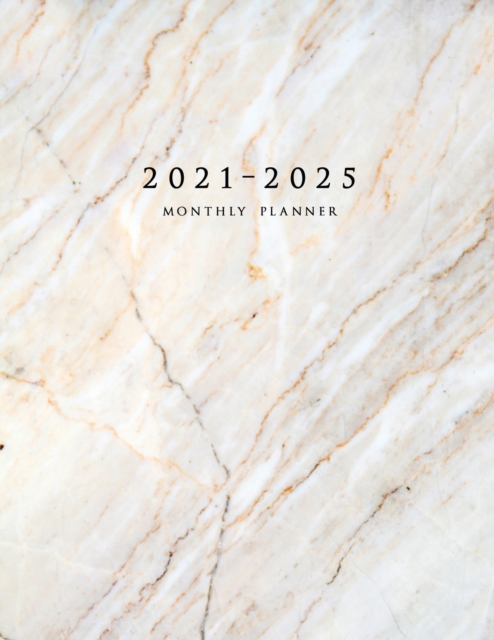 2021-2025 Monthly Planner : Large Five Year Planner with Marble Cover (Volume 2), Paperback / softback Book