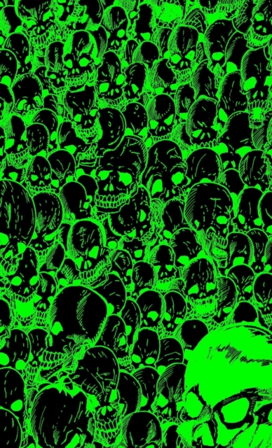 Gathering of Skulls Sketchbook - Black and Green, Hardback Book