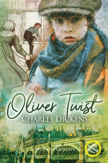 Oliver Twist (Large Print, Annotated), Paperback / softback Book