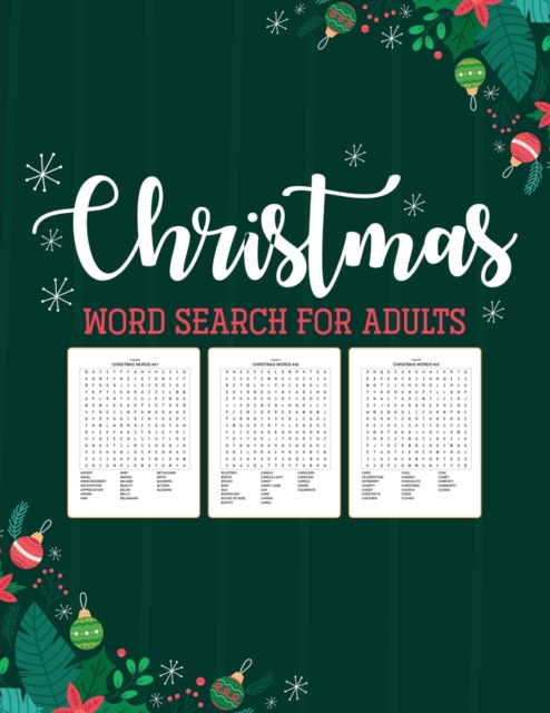 Christmas Word Search For Adults : Puzzle Book Holiday Fun For Adults Activities Crafts Games, Paperback / softback Book