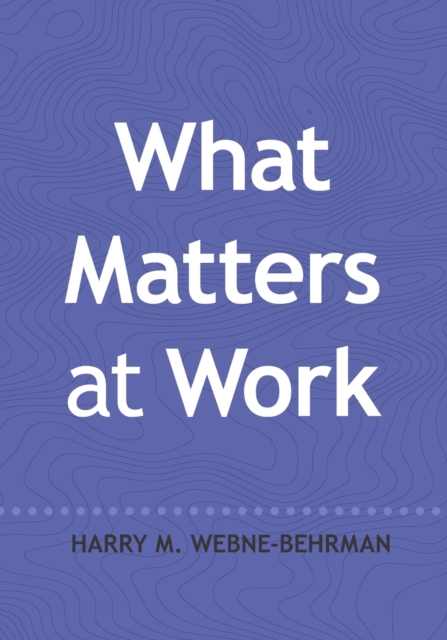 What Matters at Work, Paperback / softback Book