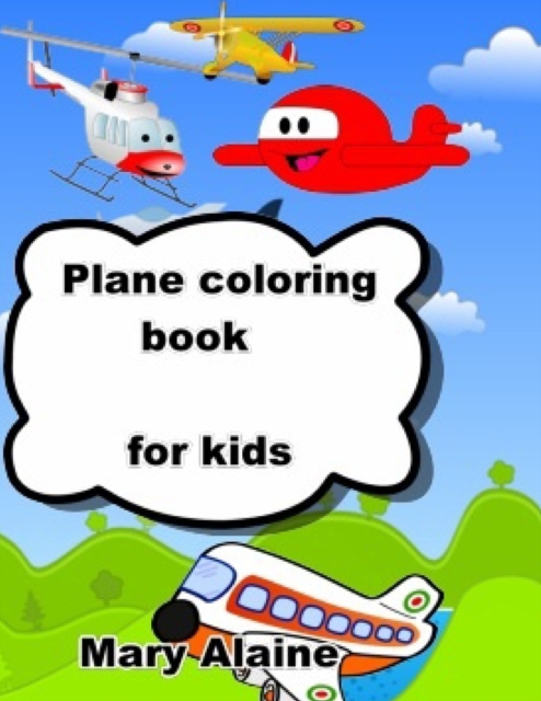 Plane coloring book : For kids, Paperback / softback Book