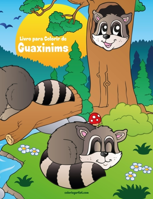 Livro para Colorir de Guaxinims, Paperback / softback Book