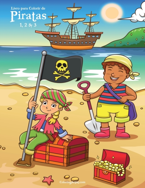 Livro para Colorir de Piratas 1, 2 & 3, Paperback / softback Book