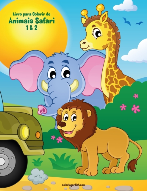 Livro para Colorir de Animais Safari 1 & 2, Paperback / softback Book