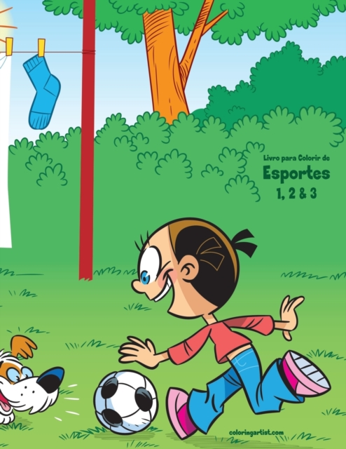 Livro para Colorir de Esportes 1, 2 & 3, Paperback / softback Book