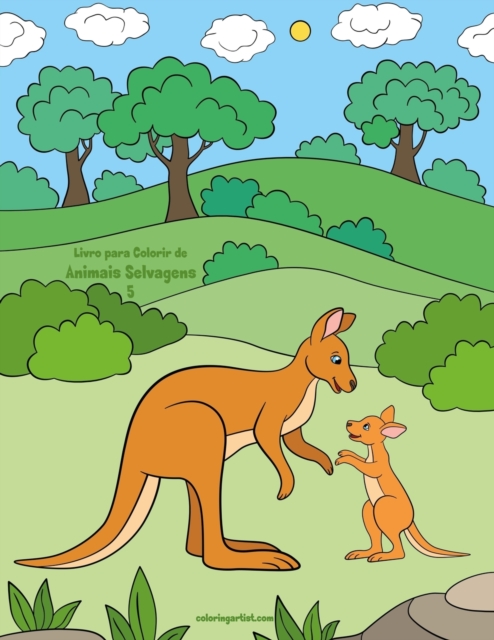 Livro para Colorir de Animais Selvagens 5, Paperback / softback Book