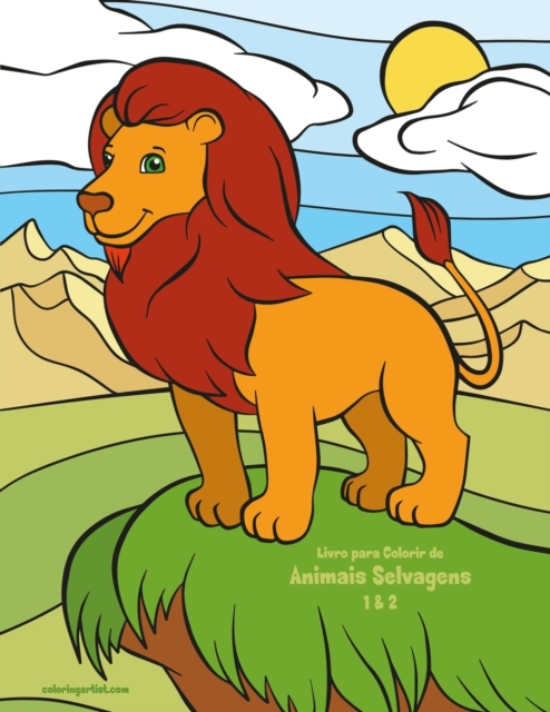 Livro para Colorir de Animais Selvagens 1 & 2, Paperback / softback Book