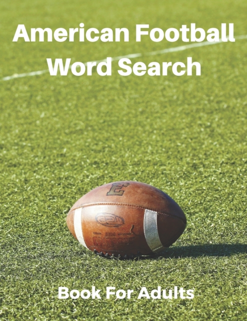 American Football Word Search Book For Adults : Large Print Football ...