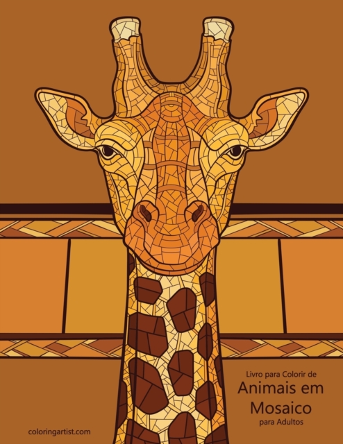 Livro para Colorir de Animais em Mosaico para Adultos, Paperback / softback Book