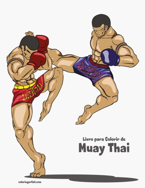 Livro para Colorir de Muay Thai, Paperback / softback Book