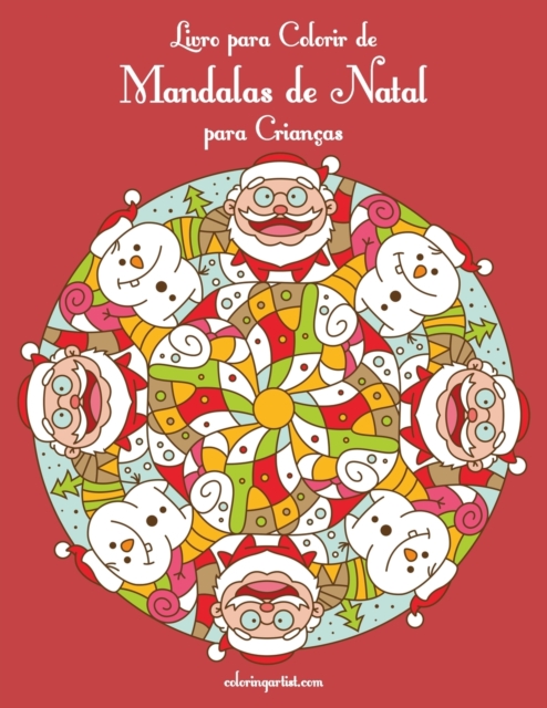 Livro para Colorir de Mandalas de Natal para Criancas, Paperback / softback Book
