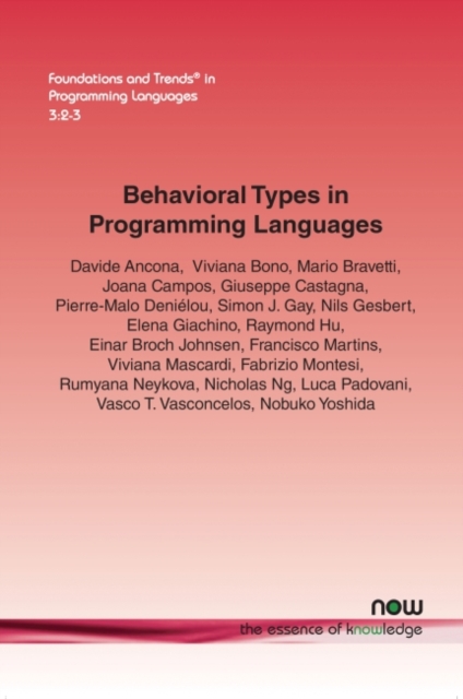 Behavioral Types in Programming Languages, Paperback / softback Book