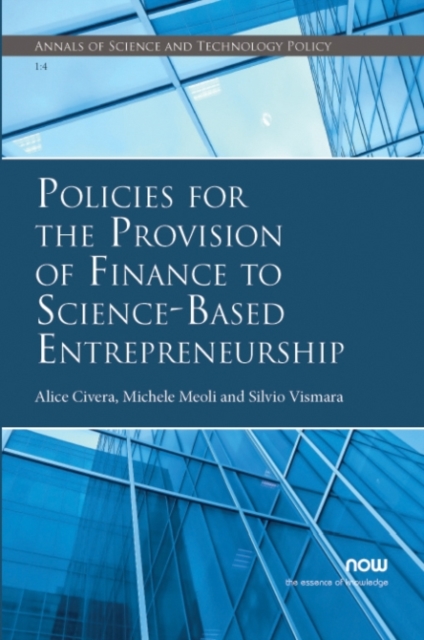 Policies for the Provision of Finance to Science-Based Entrepreneurship, Paperback / softback Book