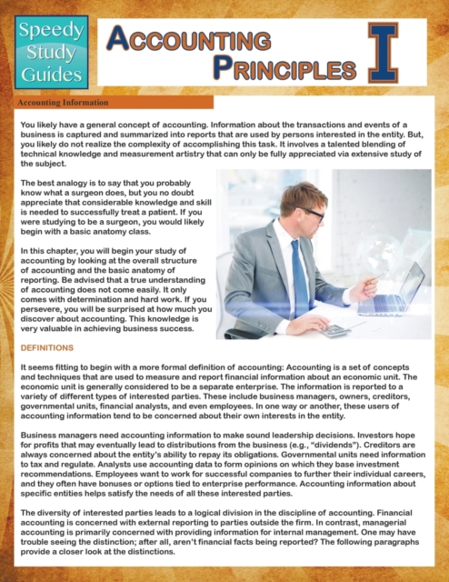 Accounting Principles 1 (Speedy Study Guides), Paperback / softback Book