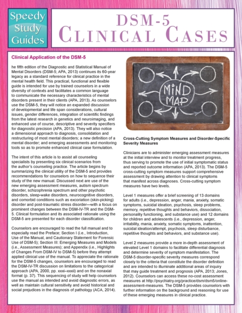 DSM-5 Clinical Cases (Speedy Study Guides), Paperback / softback Book