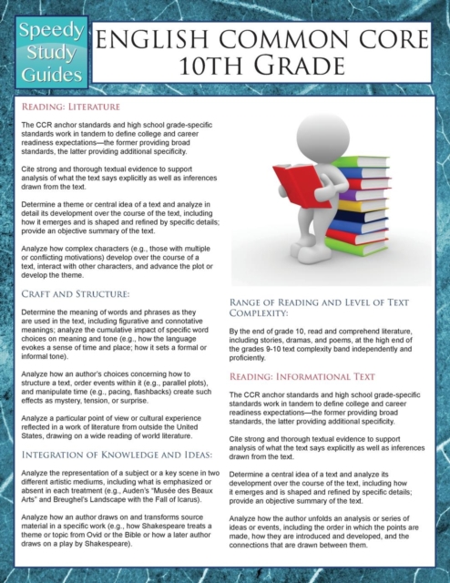 English Common Core 10th Grade (Speedy Study Guides), Paperback / softback Book