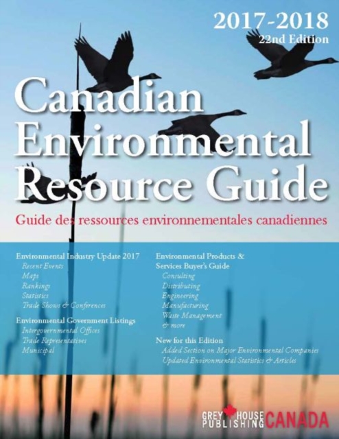 Canadian Environmental Resource Guide, 2017/18, Paperback / softback Book