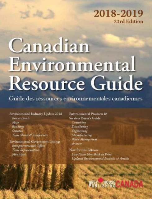 Canadian Environmental Resource Guide, 2018/19, Paperback / softback Book