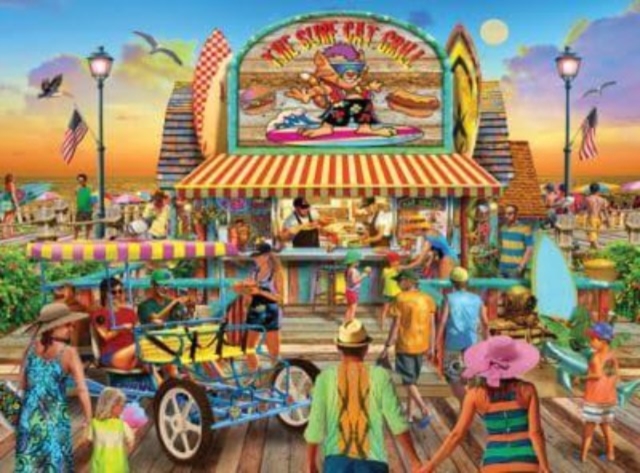 The Surf Cat Grill 1000-Piece Puzzle, Other merchandise Book