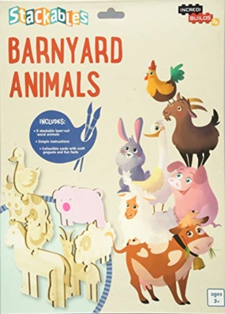 IncrediBuilds Jr.: Stackables: Barnyard Animals, Kit Book