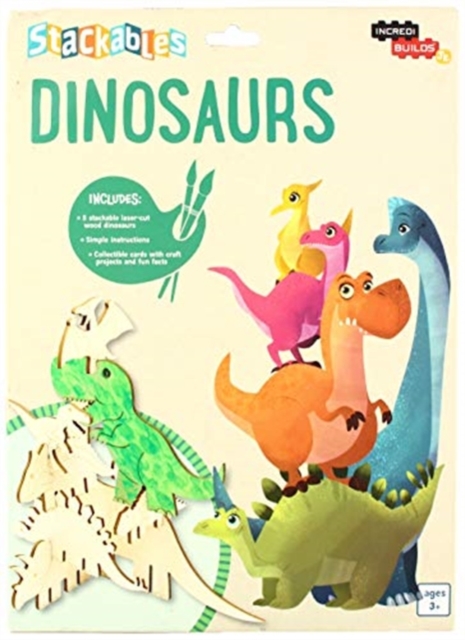 IncrediBuilds Jr.: Stackables: Dinosaurs, Kit Book
