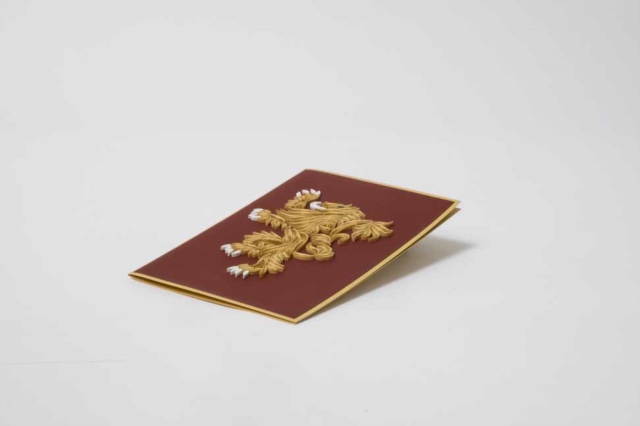 Game of Thrones: House Lannister Quilled Card, Cards Book