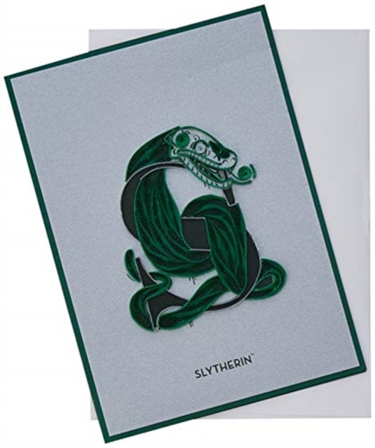 Harry Potter: Slytherin Crest Quilled Card, Cards Book