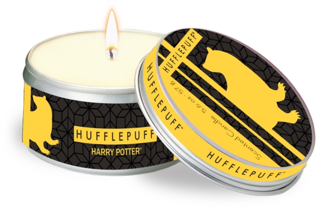 Harry Potter Hufflepuff Scented Tin Candle : Large, Citrus, Other printed item Book