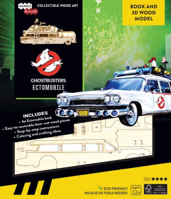 IncrediBuilds: Ghostbusters: : Ectomobile Book and 3D Wood Model, Kit Book