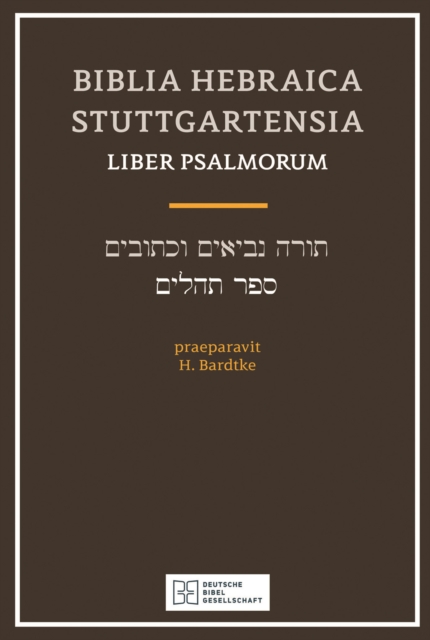 Biblia Hebraica Stuttgartensia (Bhs) Liber Psalmorum (Psalms) (Softcover), Paperback / softback Book