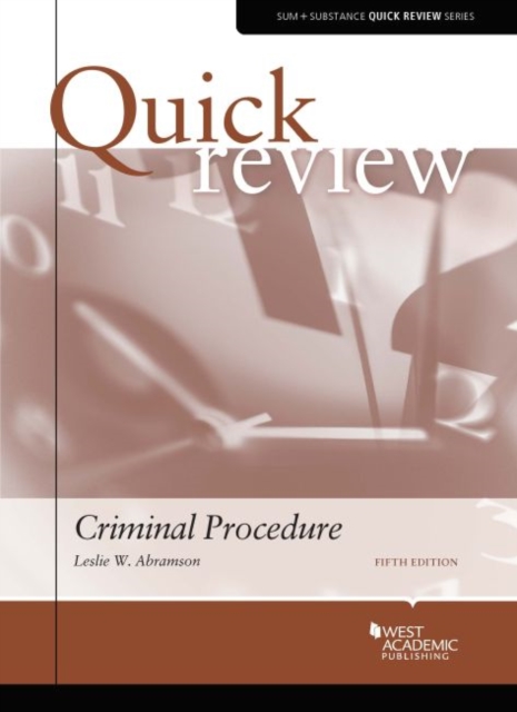Quick Review of Criminal Procedure, Paperback / softback Book