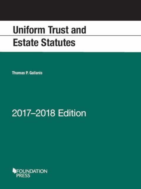 Uniform Trust and Estate Statutes, Paperback / softback Book