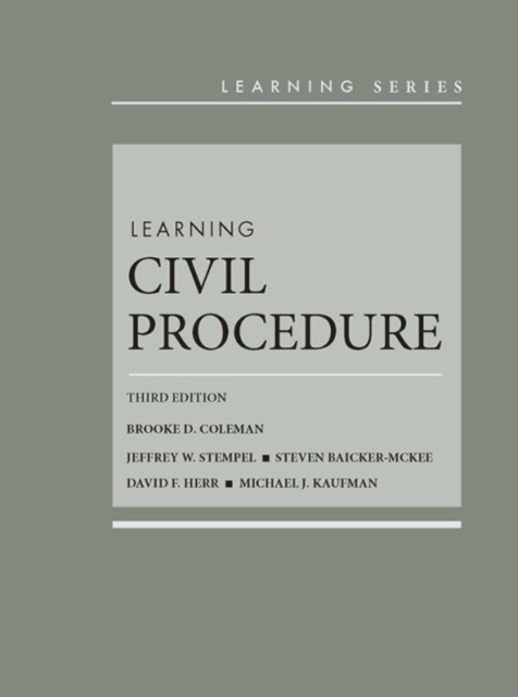 Learning Civil Procedure, Hardback Book