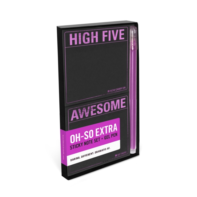 Knock Knock High Five / Awesome Sticky Note Set + Gel Pen, Other printed item Book