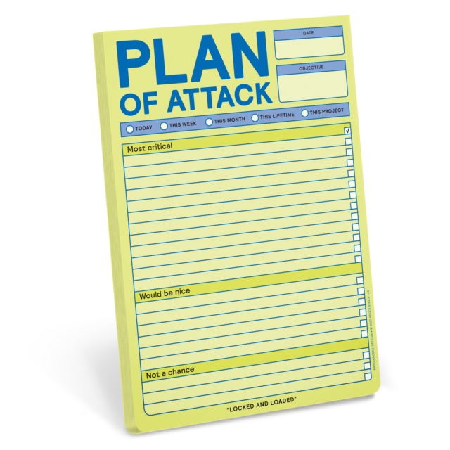Knock Knock Plan of Attack Classic Pad (Pastel Edition), Other printed item Book