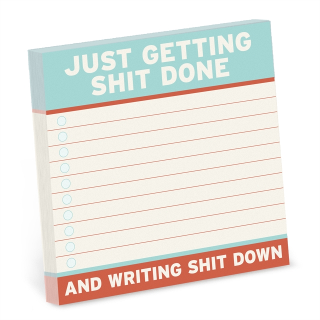 Knock Knock Getting Shit Done Sticky Notes (4 x 4-inches), Other printed item Book