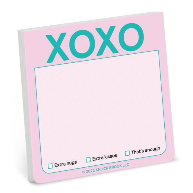 Knock Knock XOXO Sticky Note (Pastel Version), Other printed item Book
