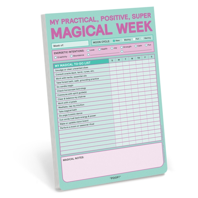 Knock Knock Magical Week Notepads (Pastel), Other printed item Book