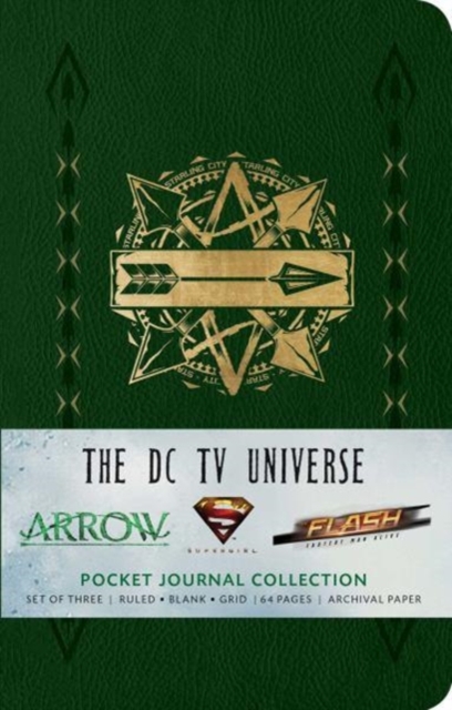 The DC TV Universe : Pocket Journal Collection Set of 3, Notebook / blank book Book