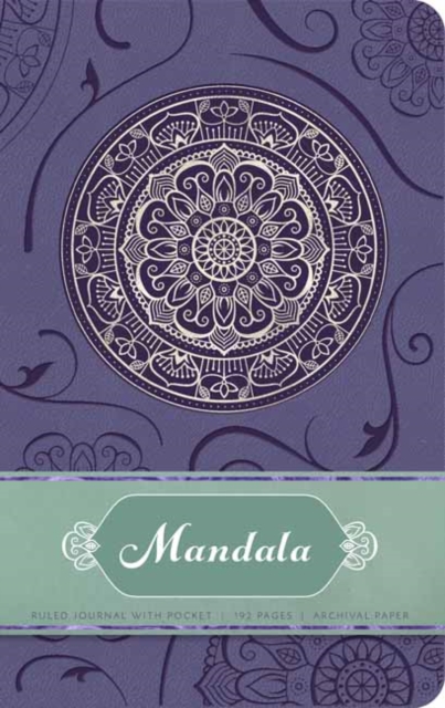 Mandala Hardcover Ruled Journal, Hardback Book