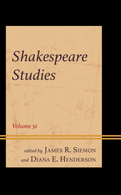 Shakespeare Studies, Hardback Book